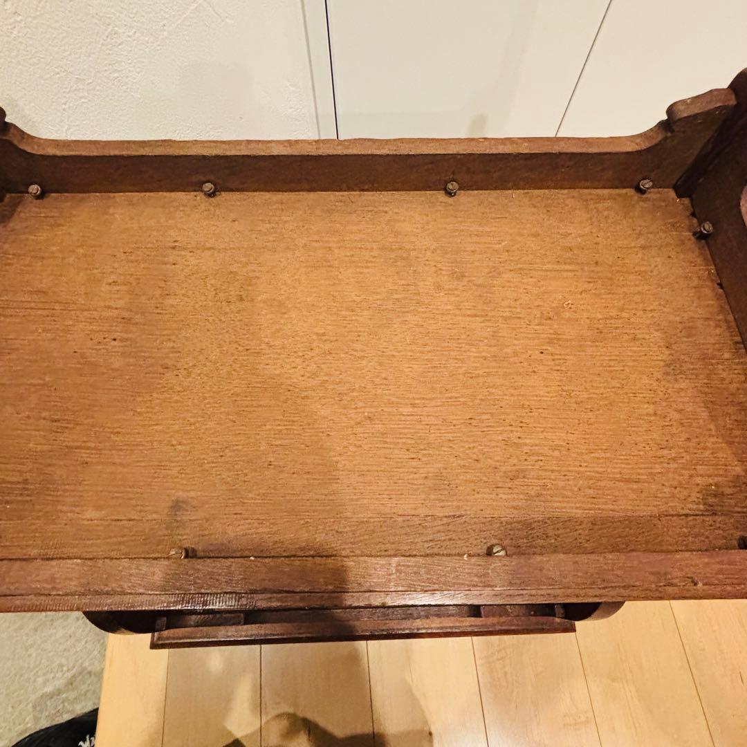 美品 瀬戸焼タイルトップ 戦前アンティークテーブル 大正浪漫 和製家具 日本職人