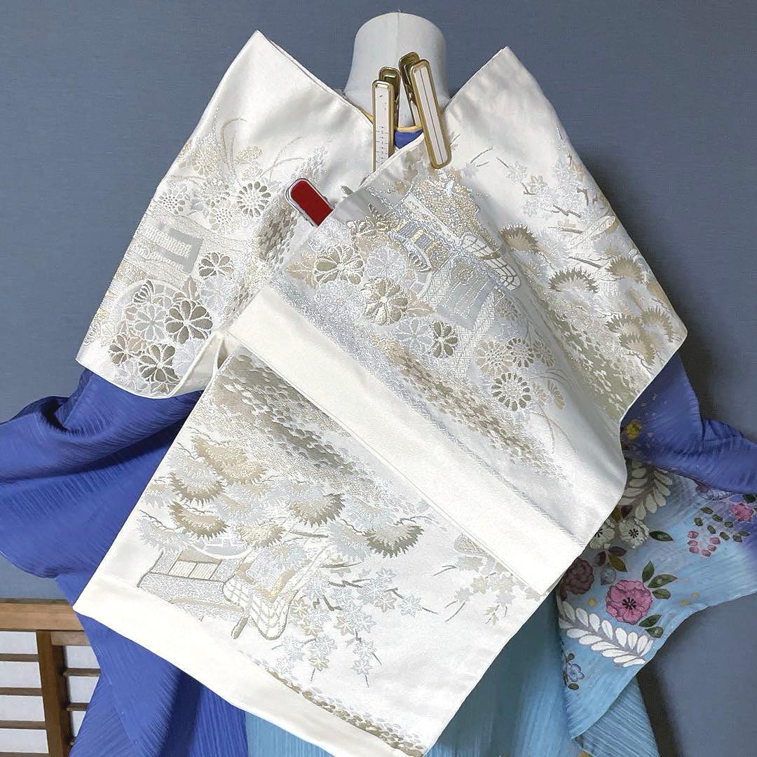 振袖フルセット　高身長　新品友禅　辻ヶ花　成人式振袖　振袖　裄丈69 しつけ糸付