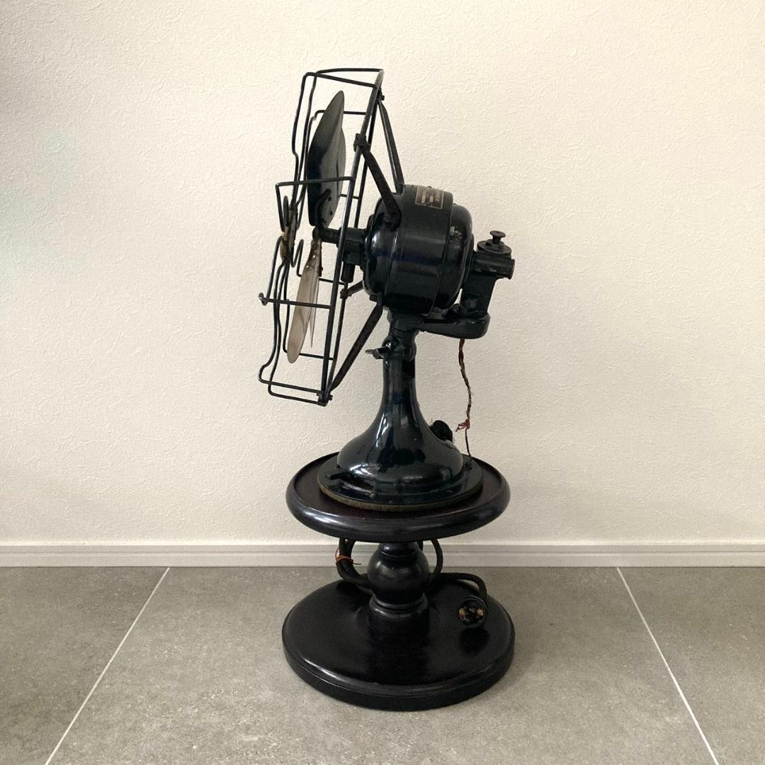 Westinghouse ウエスティングハウス 扇風機　当時物 木製台座付き