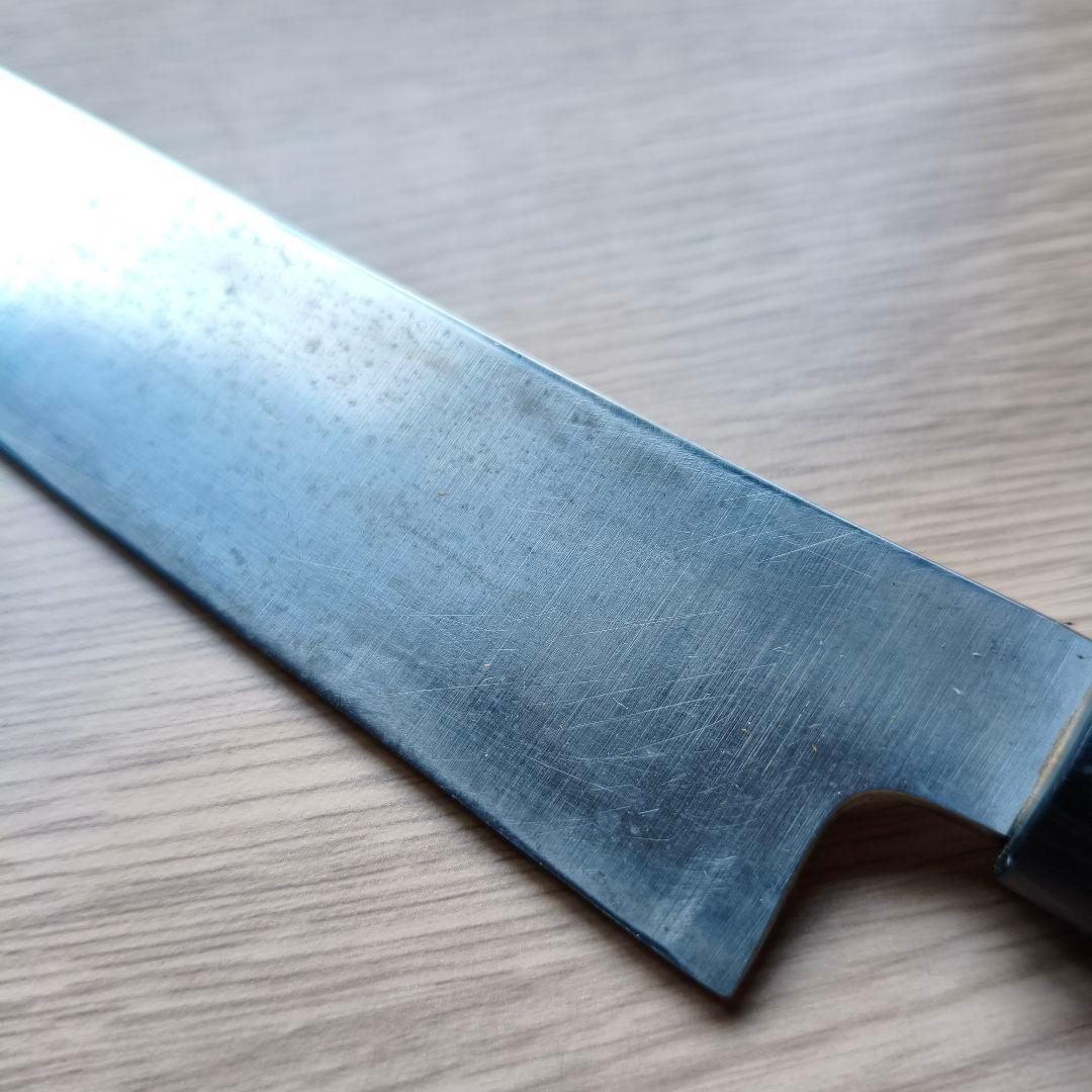 本種 実 切付柳刃 刀型 剣型 磨き 包丁