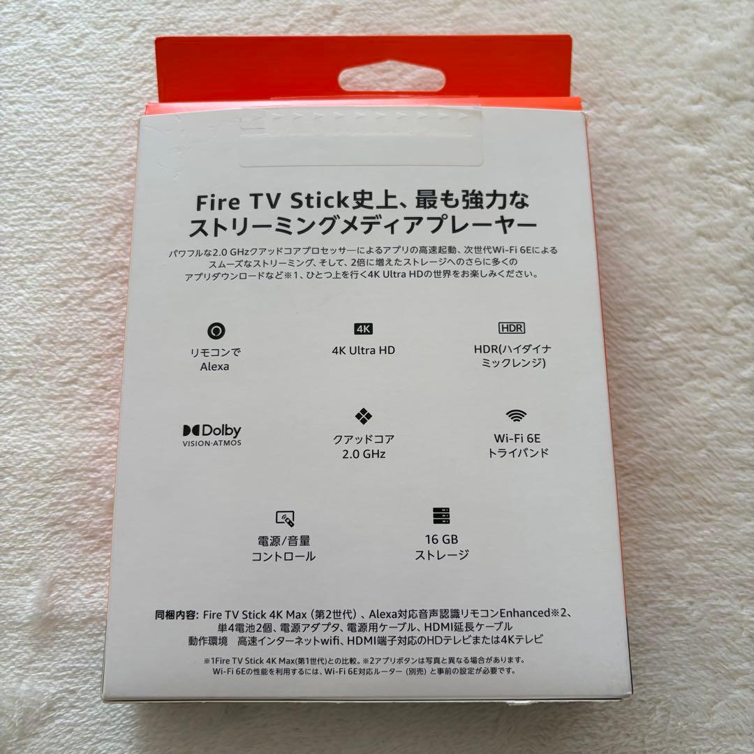 その他 Fire TV Stick 4K Max 16GB Wi-Fi 6E