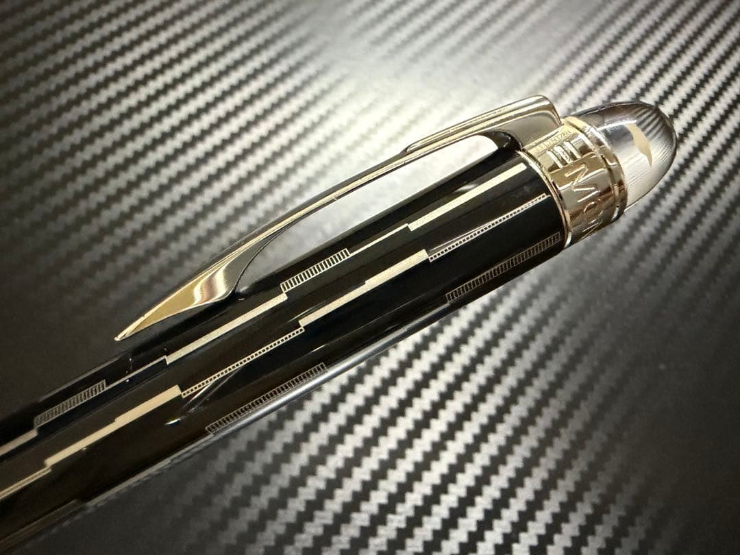 極美品 モンブラン スターウォーカー ブラックミステリー ボールペン