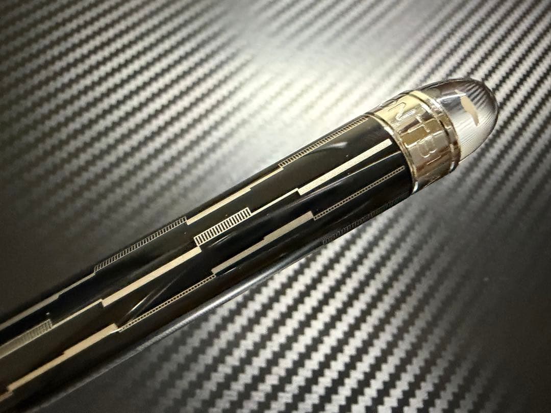極美品 モンブラン スターウォーカー ブラックミステリー ボールペン
