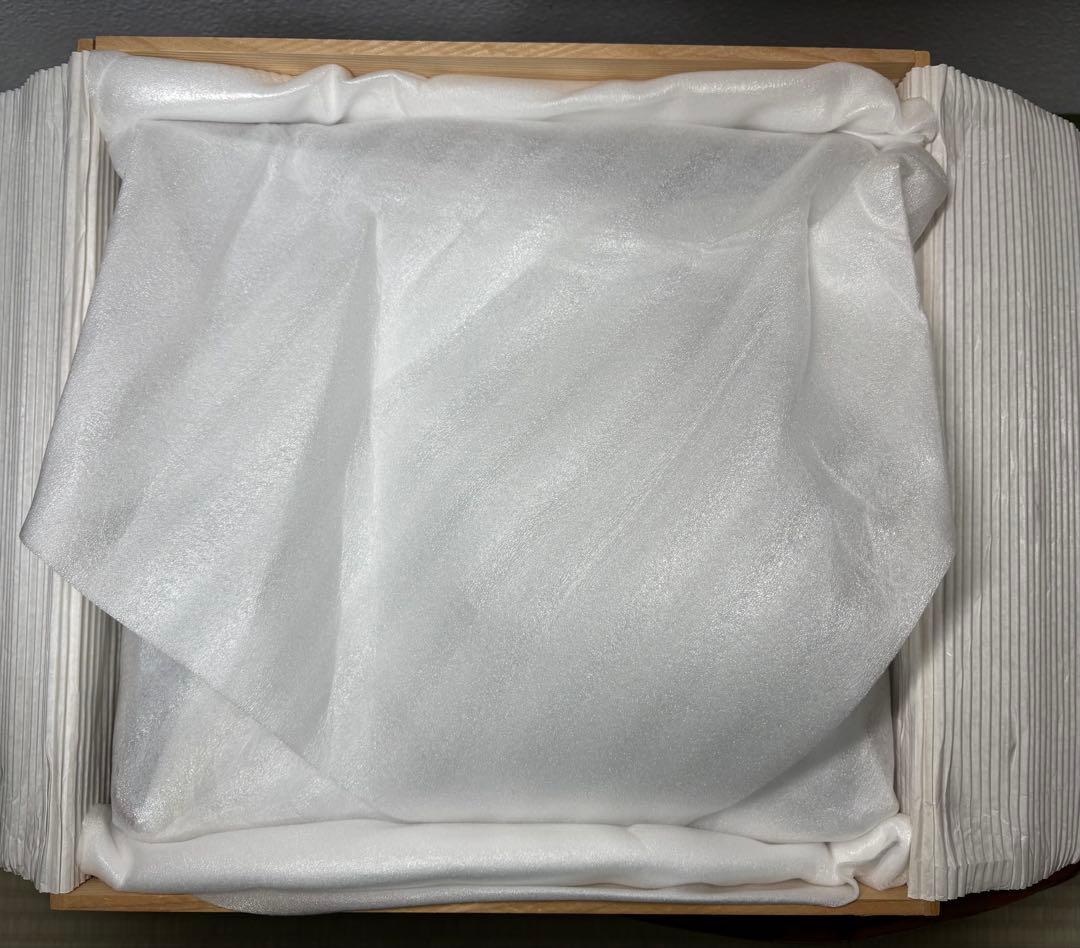 未使用 四方皿 志野 佐藤康元 貫入