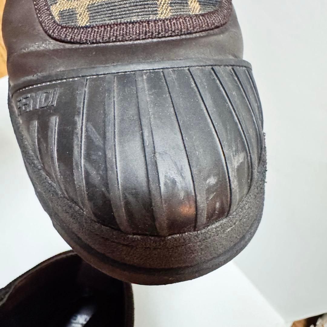 FENDI フェンディ　ズッカ柄　ハイカット　ブーツ　24cm kids ユニ