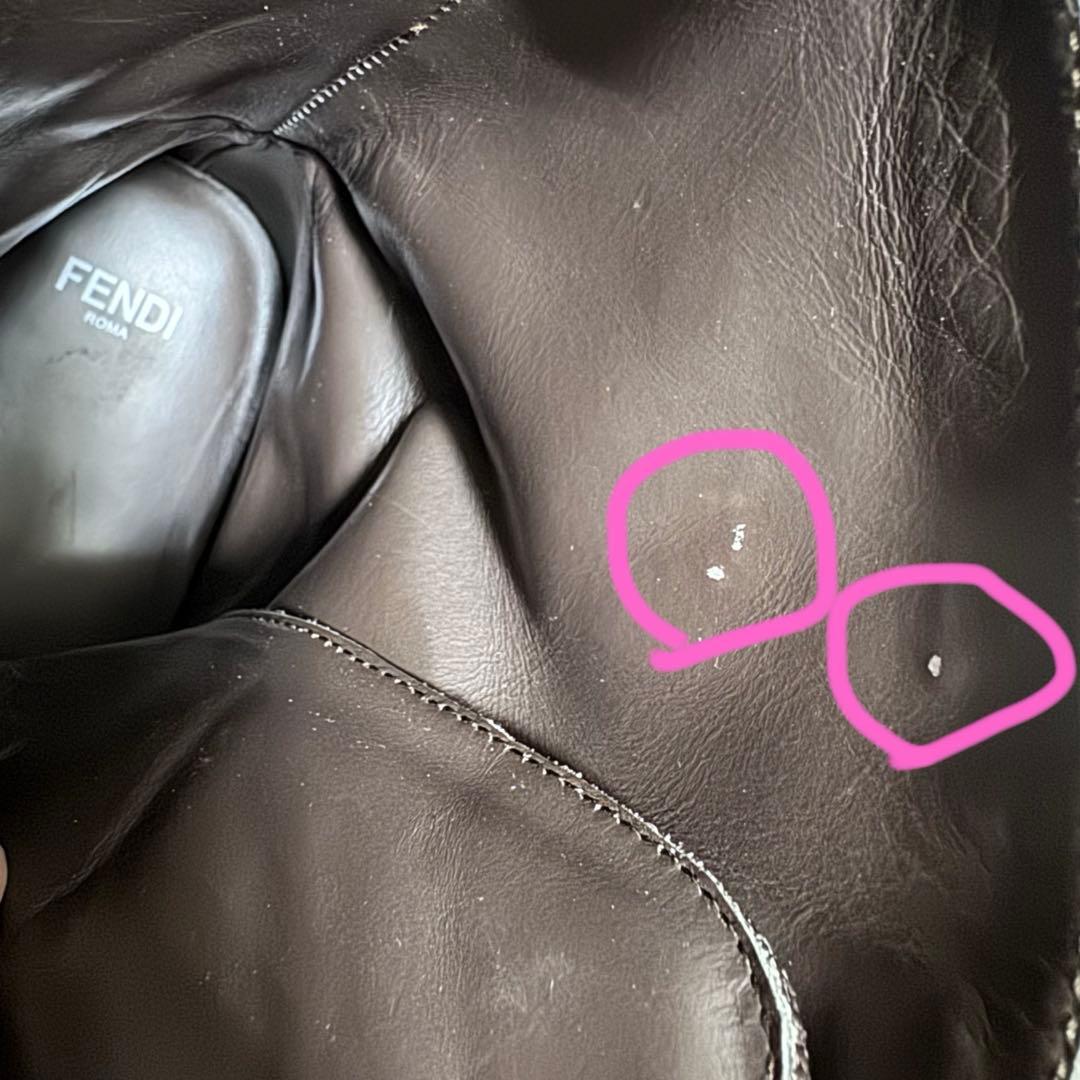 FENDI フェンディ　ズッカ柄　ハイカット　ブーツ　24cm kids ユニ