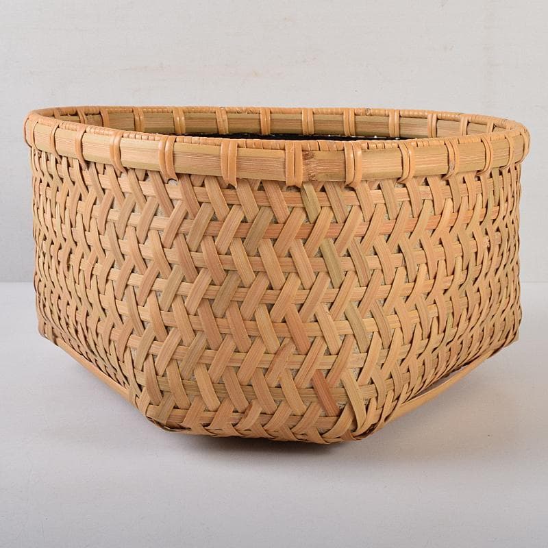 茶道具　長尾宗湖作　利休好　鱗形炭斗　堀内宗完(兼中斎)極め箱　V　R8844B