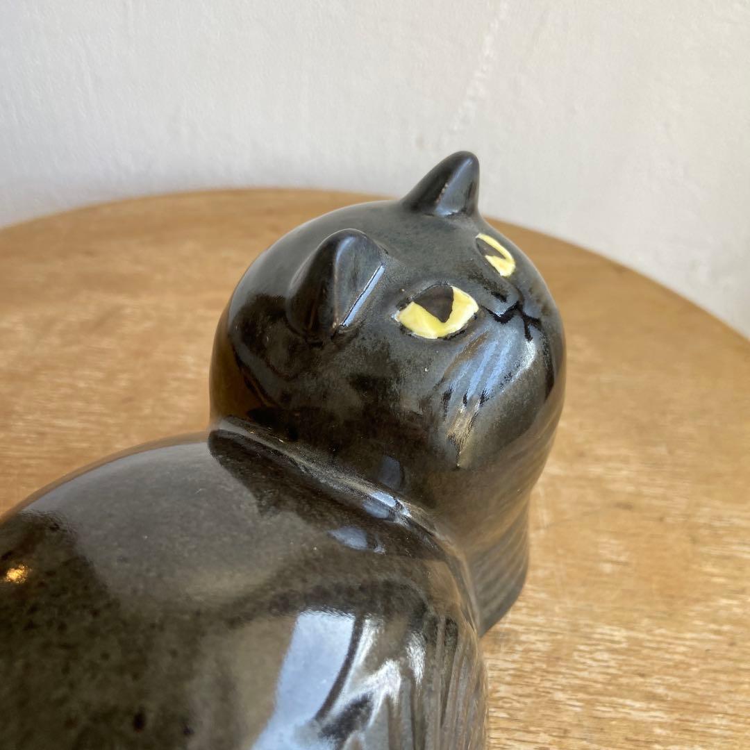 リサラーソン　じゃまをする猫　マイ　maj ツヤありブラック　scope