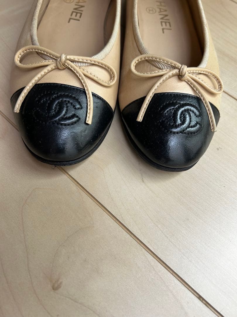 CHANEL バレエシューズ ベージュ35,5