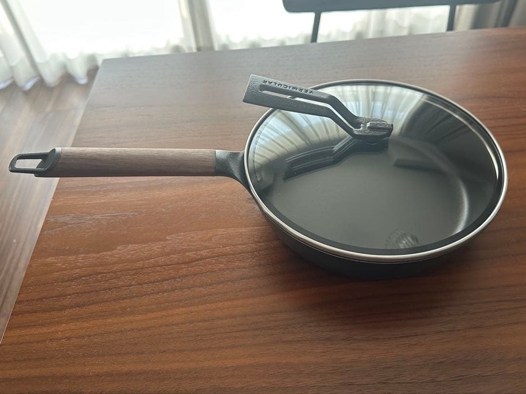 バーミキュラ　24cm フライパン　浅型　ガラス蓋セット