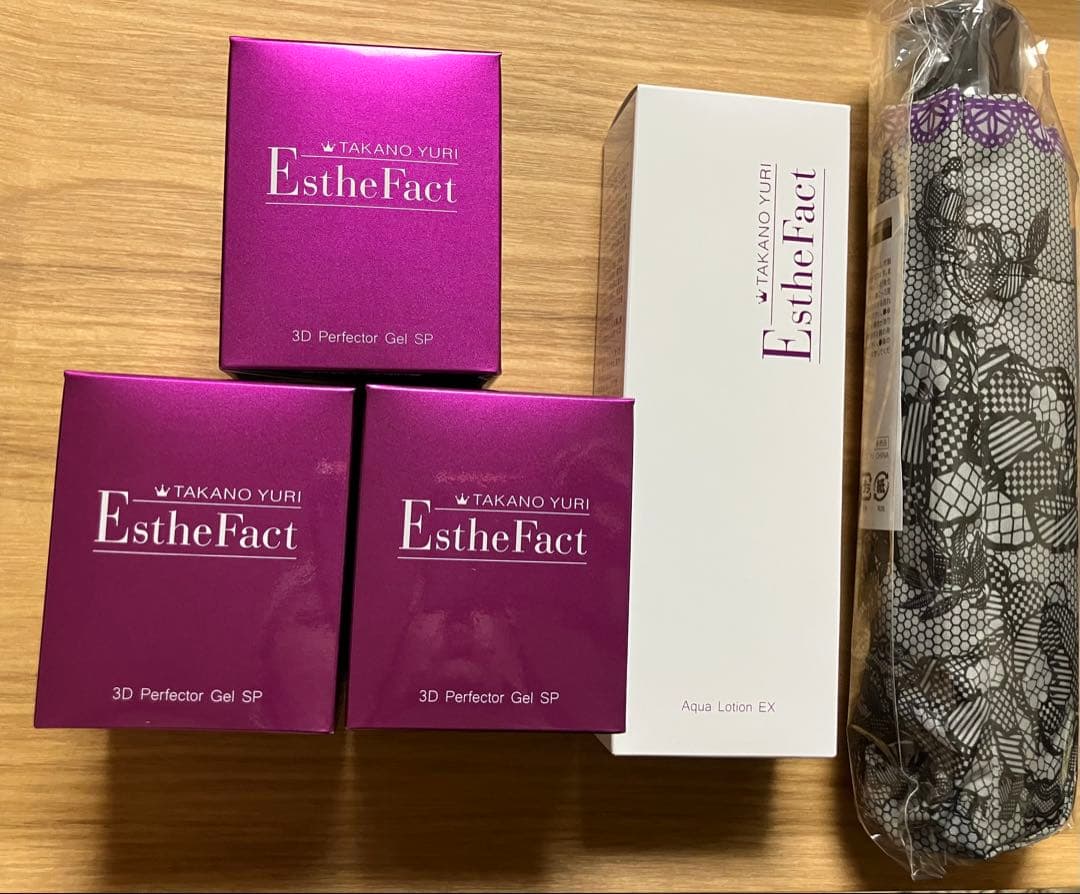 たかの友梨　エステファクト３個　アクアローション　非売品傘