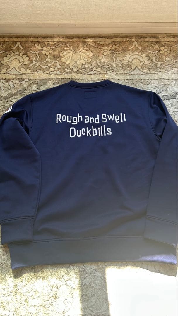 新品 rough＆swell ROCHESTER V SWEAT ネイビー L