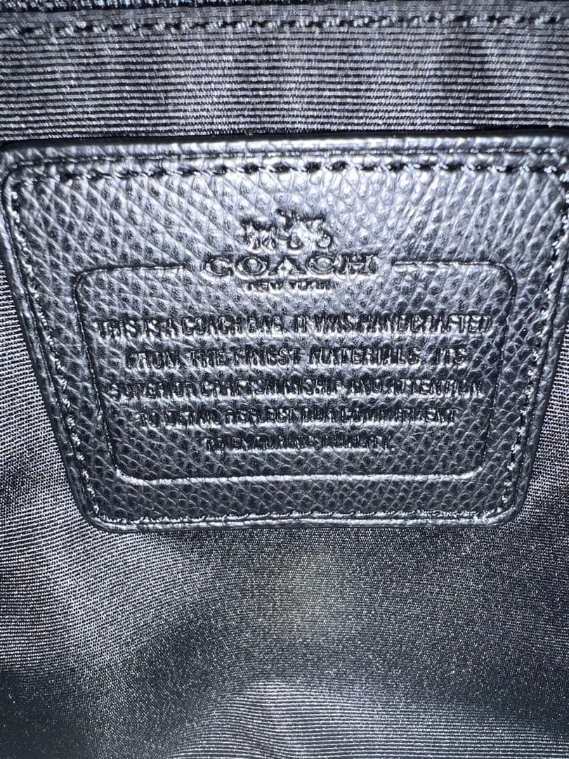 【新品級】皮の香り残る COACH F33329 黒 2wayショルダーバッグ