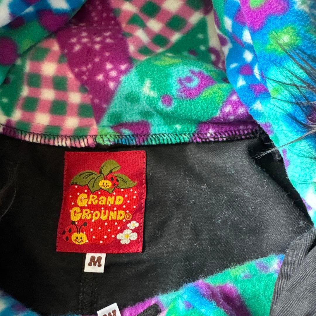 大人サイズ　GrandGround グランドスラム　刺繍いっぱい　モッズコート