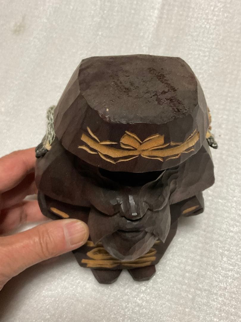 中年コロポックル・エカシ壁掛け人形。【1978年／阿寒湖のユーカラ堂で購入した】