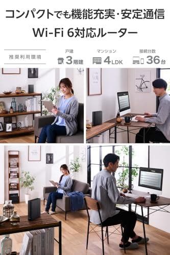エレコム WiFi ルーター 無線LAN 2402+574Mbps 11ax m