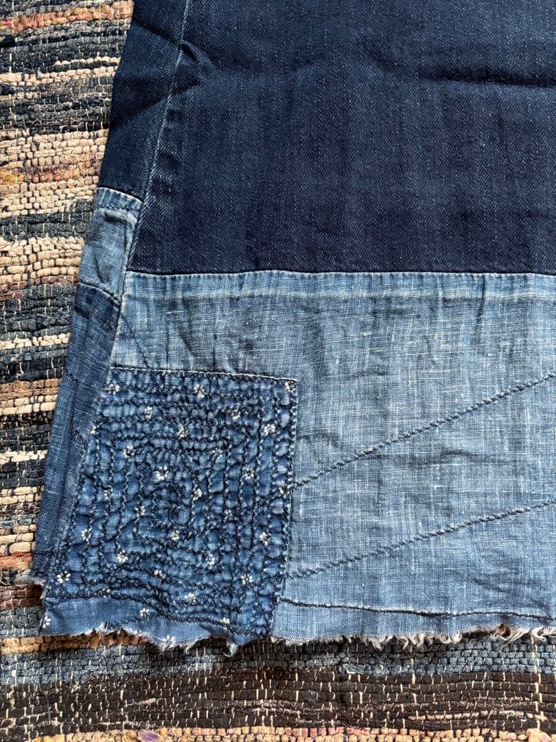 kapital デニムパッチワークガウチョパンツ