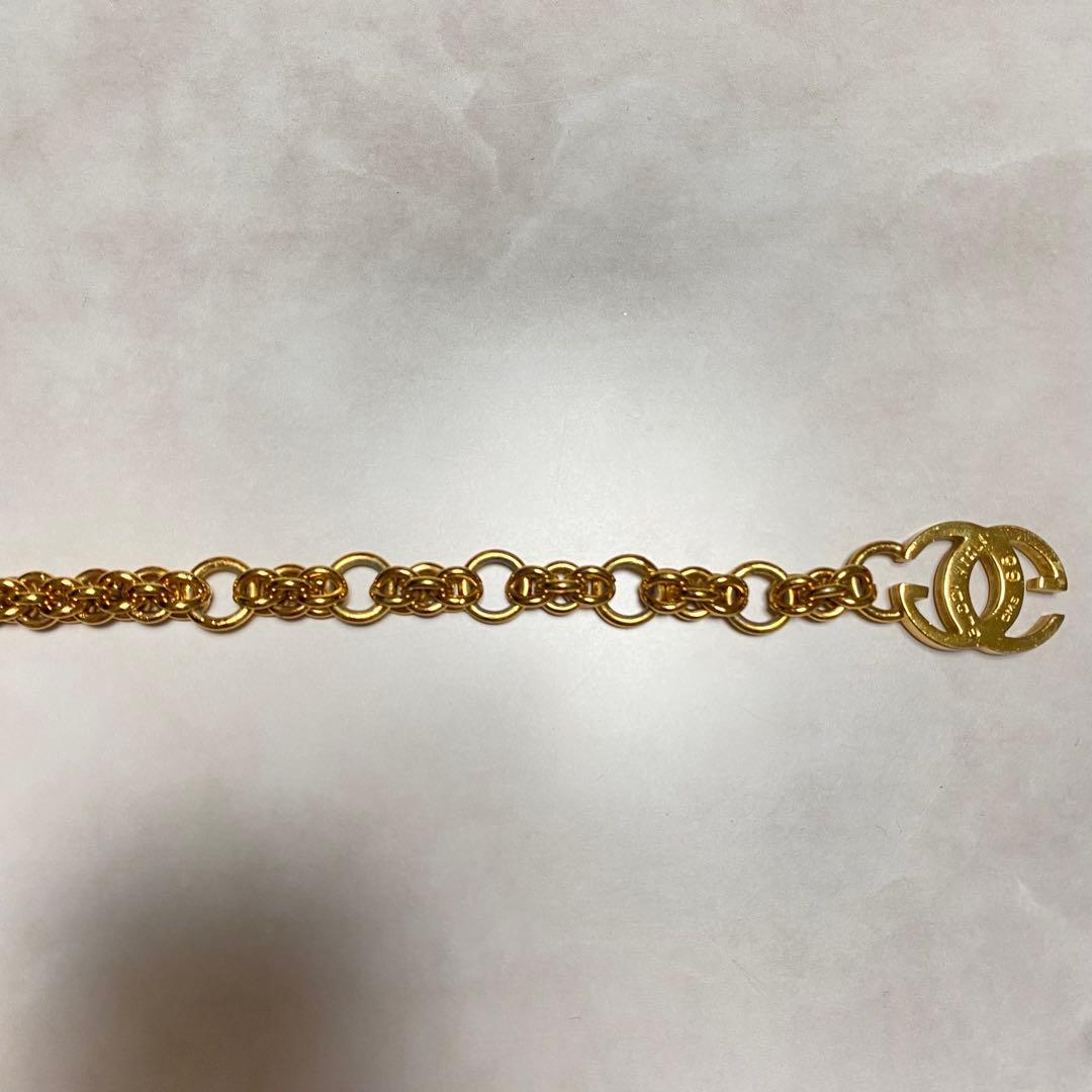 GUCCI　チェーンベルト　ダブルG　インターロッキング　ゴールド　ヴィンテージ