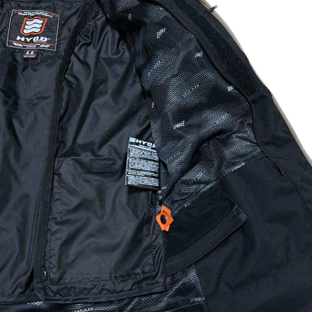 HYOD MHI-117 ライティングジャケット メッシュ&レザー フード付き