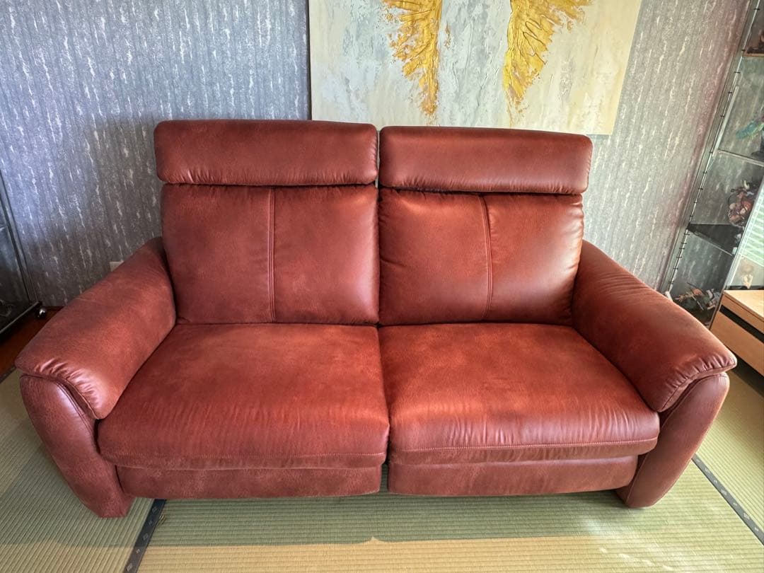 東京インテリア 電動リクライニング2人掛けソファ