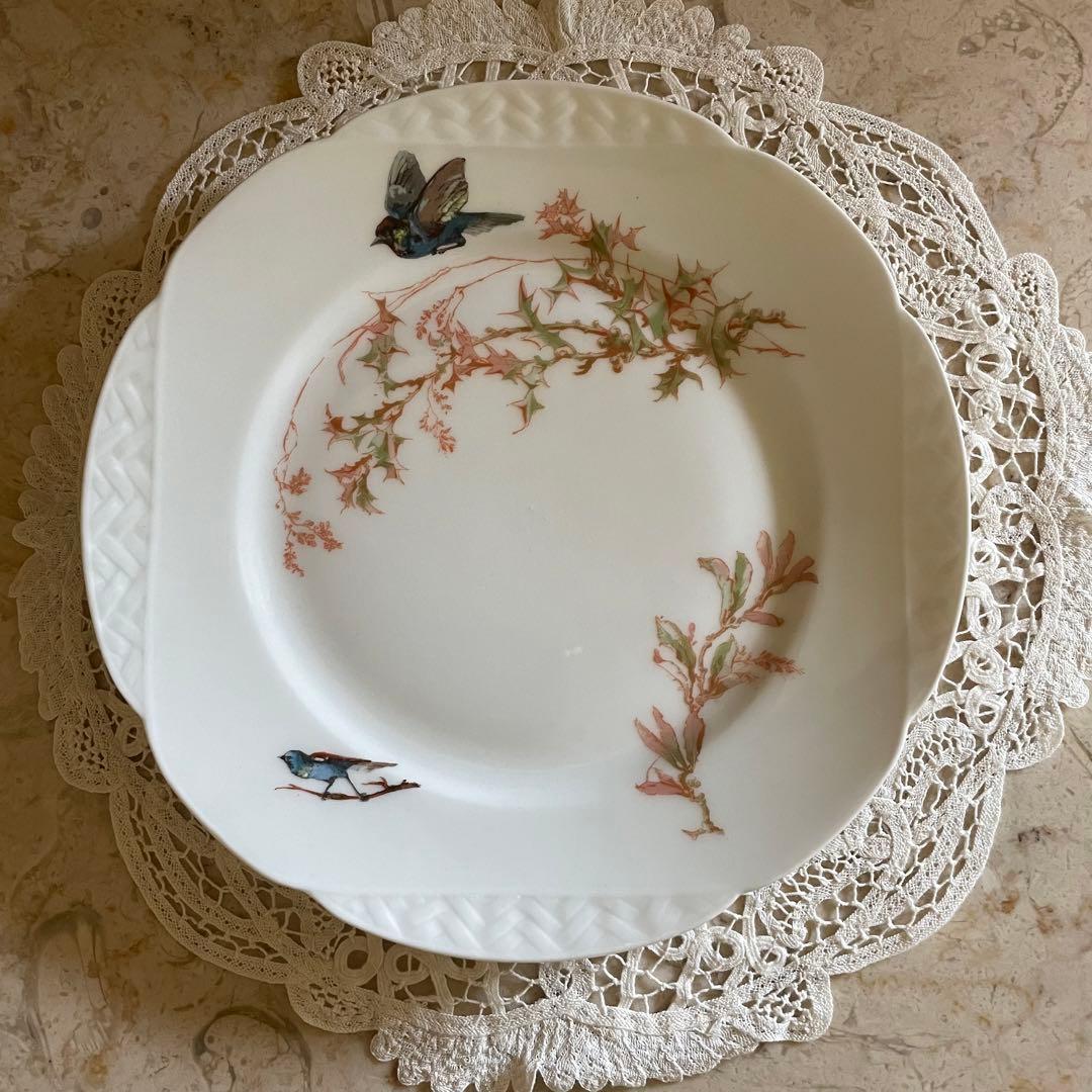 フランス アンティーク♡ リモージュ　ジャポニズム 鳥　皿　６枚