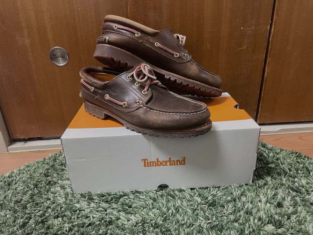 Timberland スリーアイ ブラウン デッキシューズ 箱付き