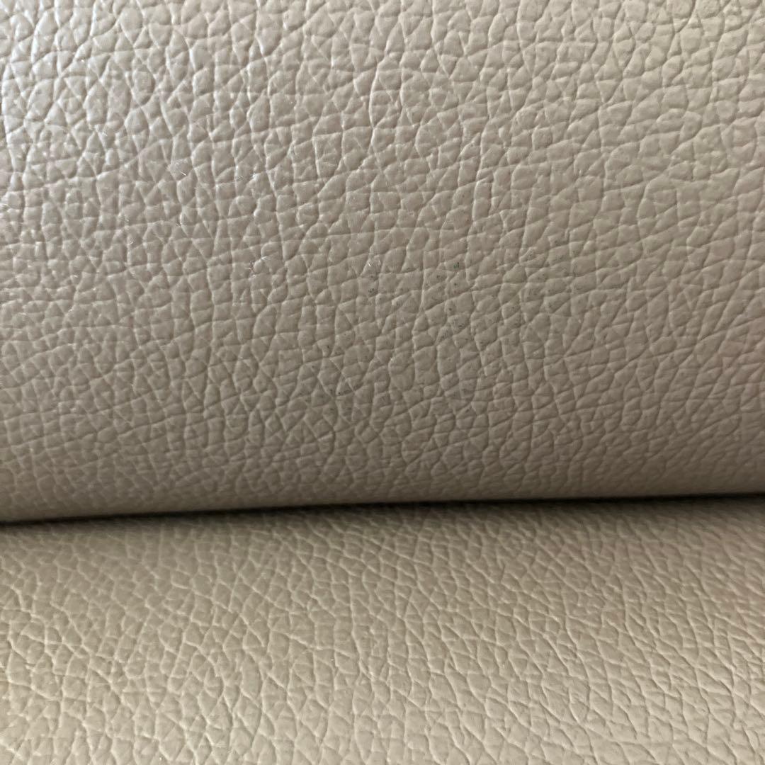 ベージュ 二人掛けソファ 合成皮革