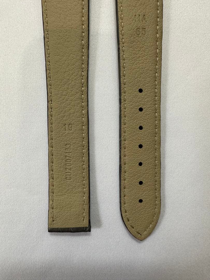 【純正品】OMEGA グレーアリゲーターレザーストラップ 19mm