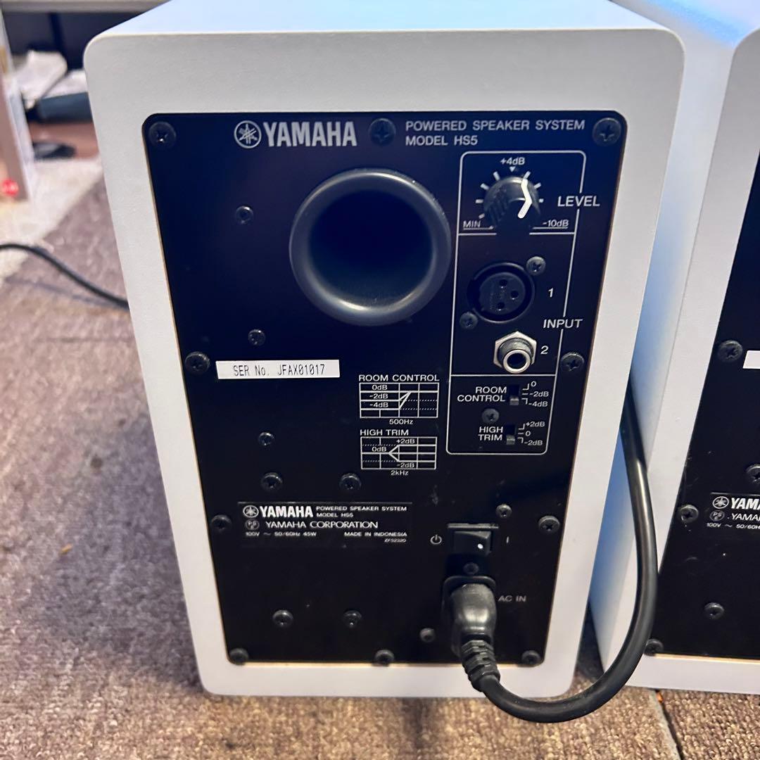 YAMAHA HS5 モニタースピーカー ペア ホワイト Hosaケーブル付