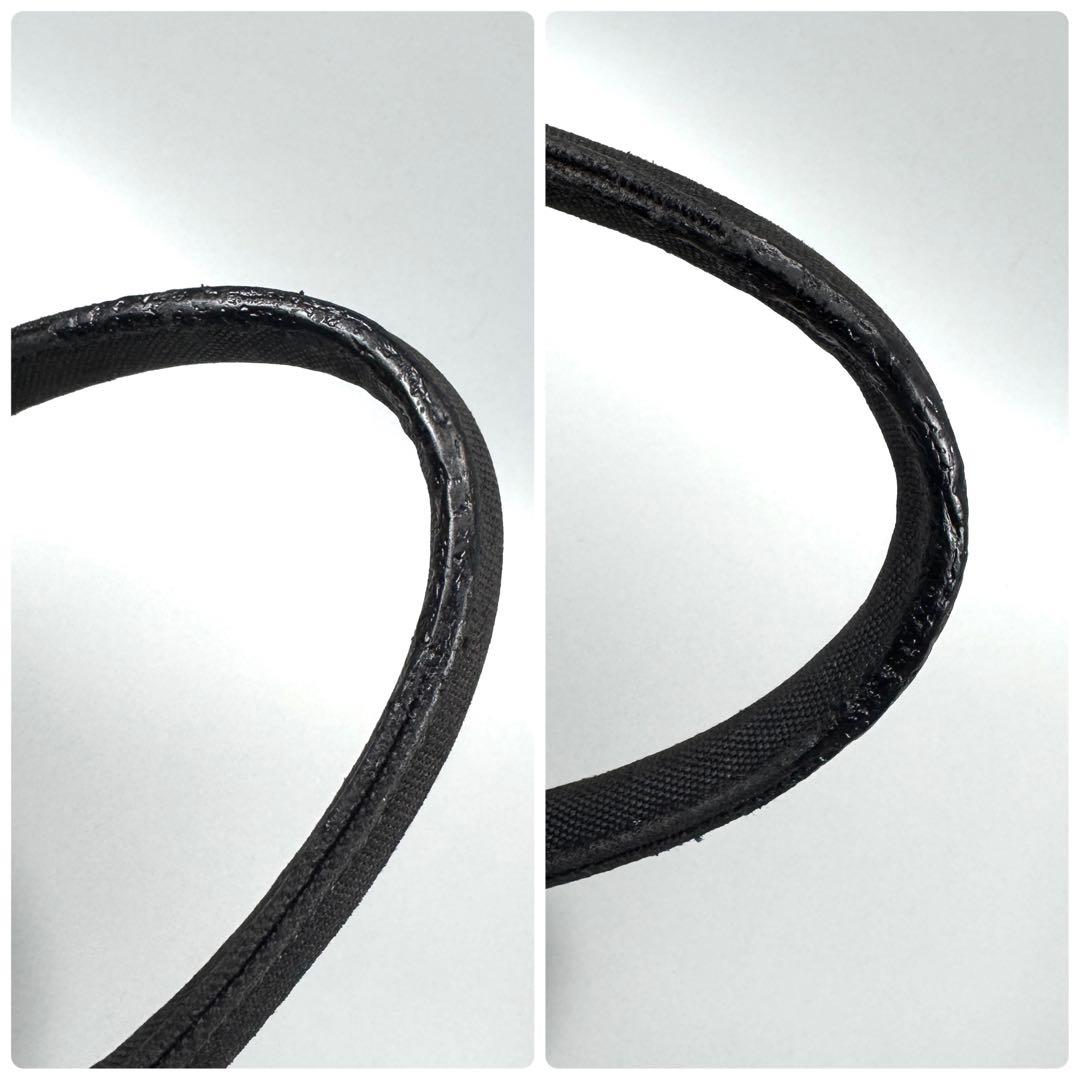 PRADA カナパ S 2way ショルダー付 黒 キャンバス ハンドバッグ