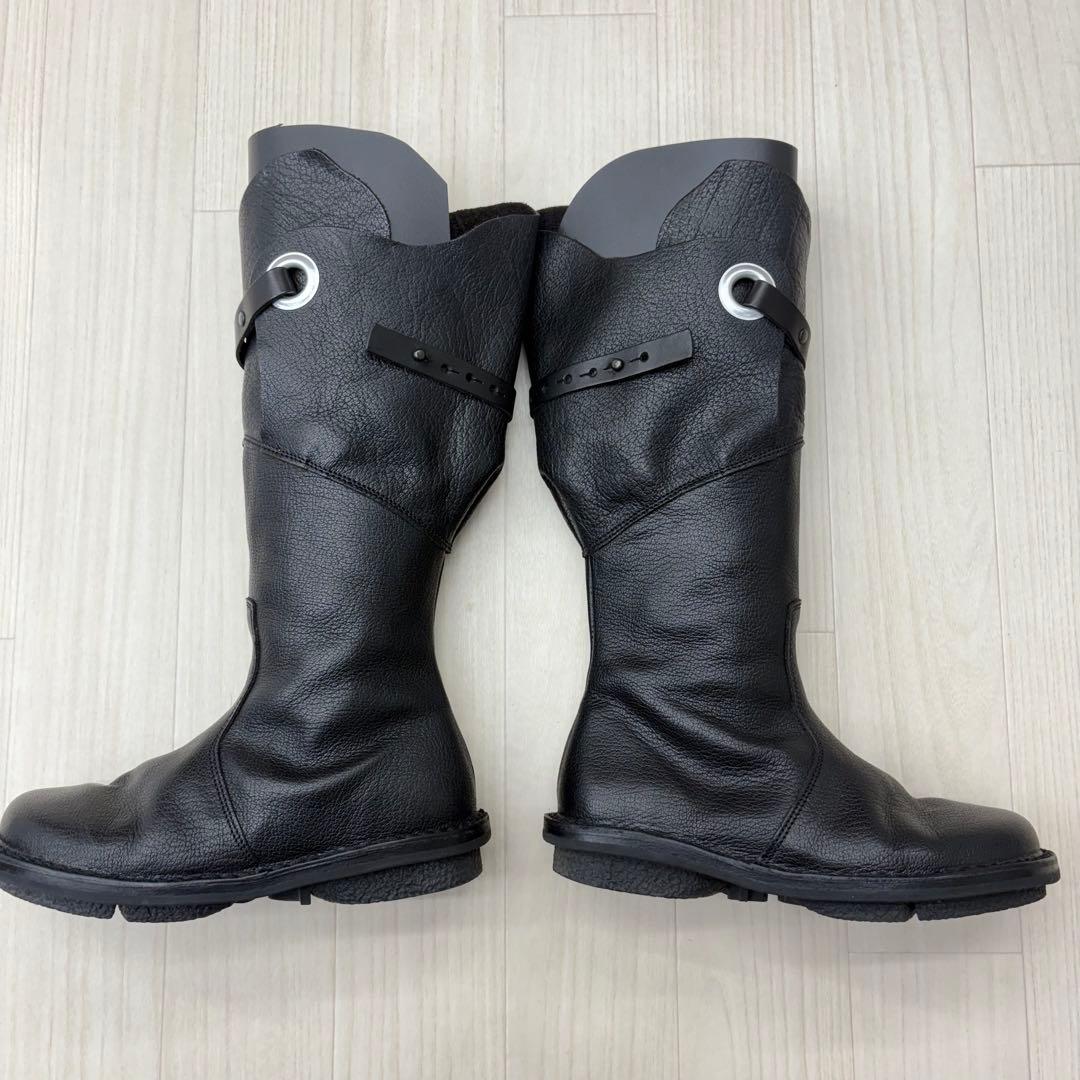 ■ trippen トリッペン シボ革 レザー ロングブーツ サイドジップ 35