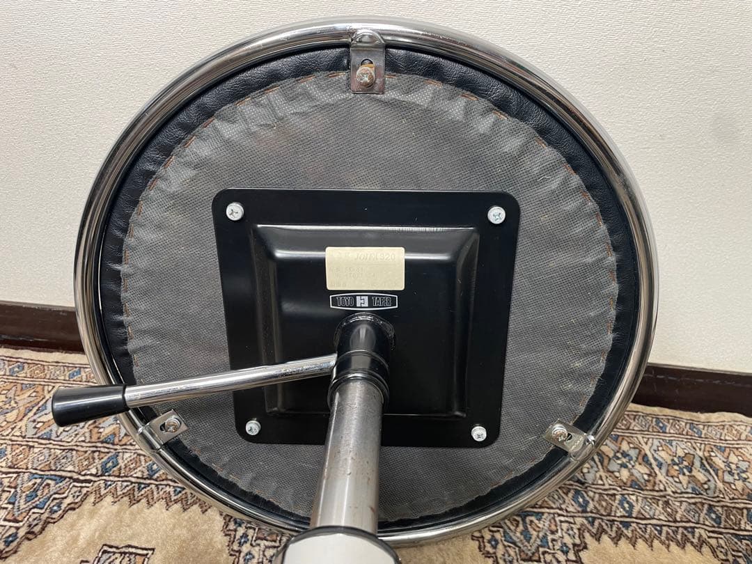 専用 昭和レトロ スツール TOYO TAPER 昇降 回転 丸椅子 椅子 作業