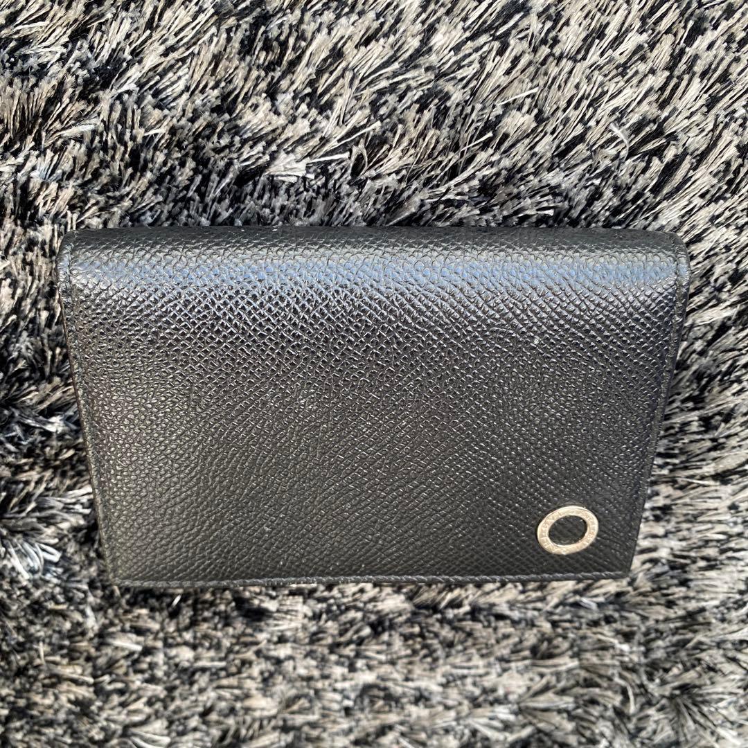 【美品】ブルガリ 名刺入れ メンズ BVLGARI カードケース 黒 ブラック