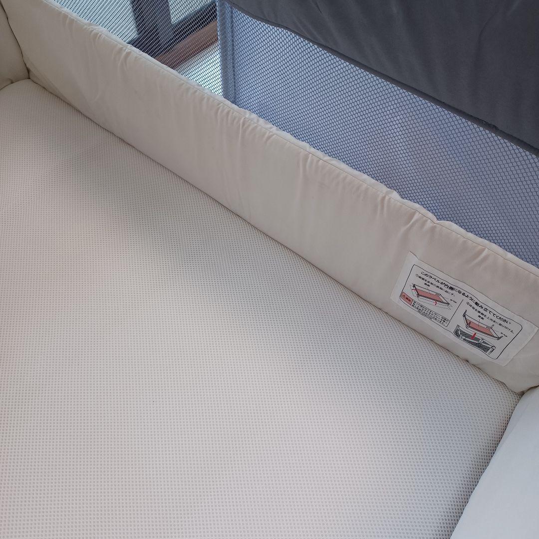 【アップリカ】ベビーベッド ココネルエアー AB (グレーベアー)