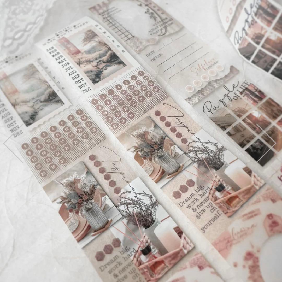 Journal pages 海外マスキングテープ　マステ 【1869】