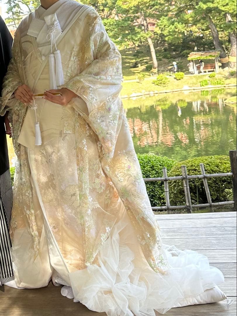 春　白無垢 オーガンジー