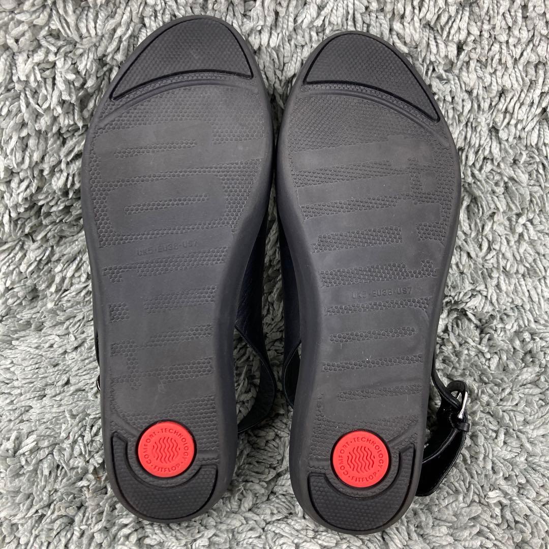 未使用級 fitflop レザー パンプス サンダル ミュール 24cm