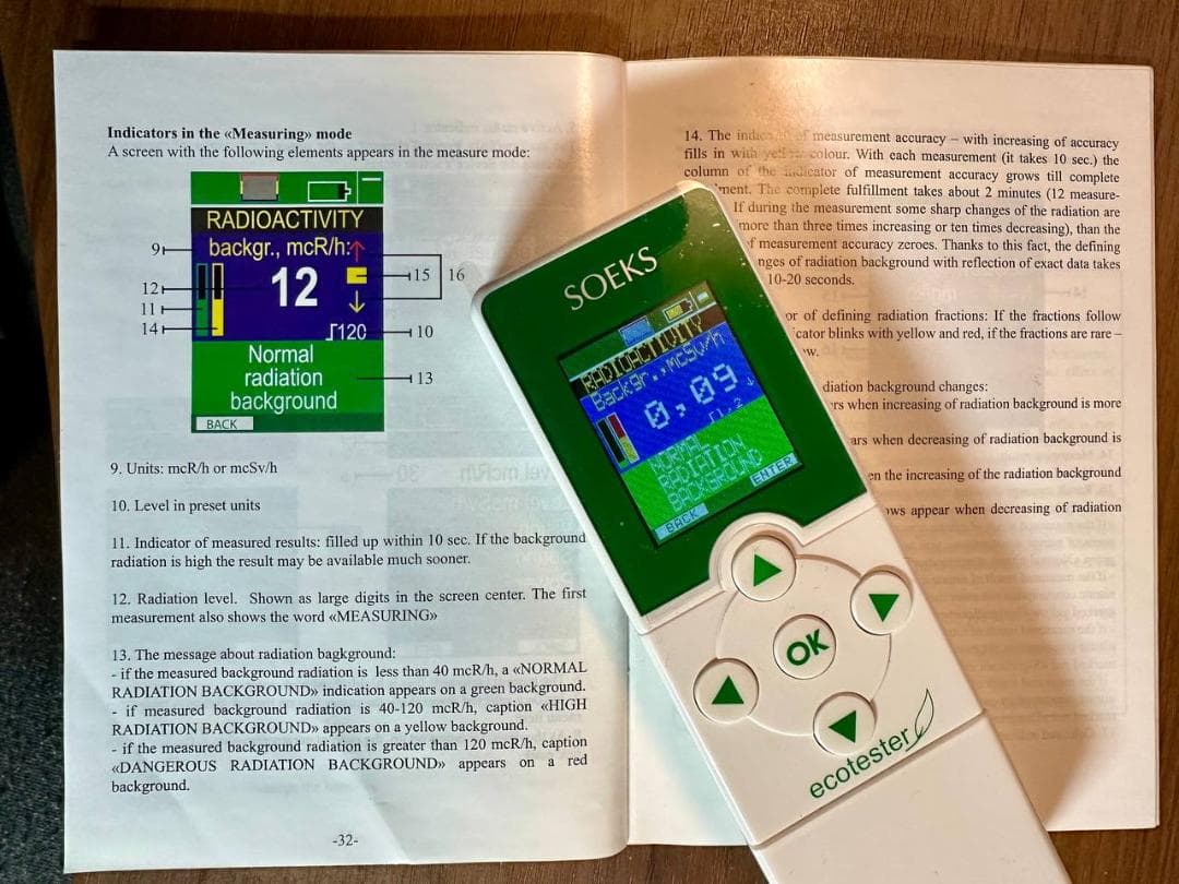 SOEKS ecotester ガイガーカウンター