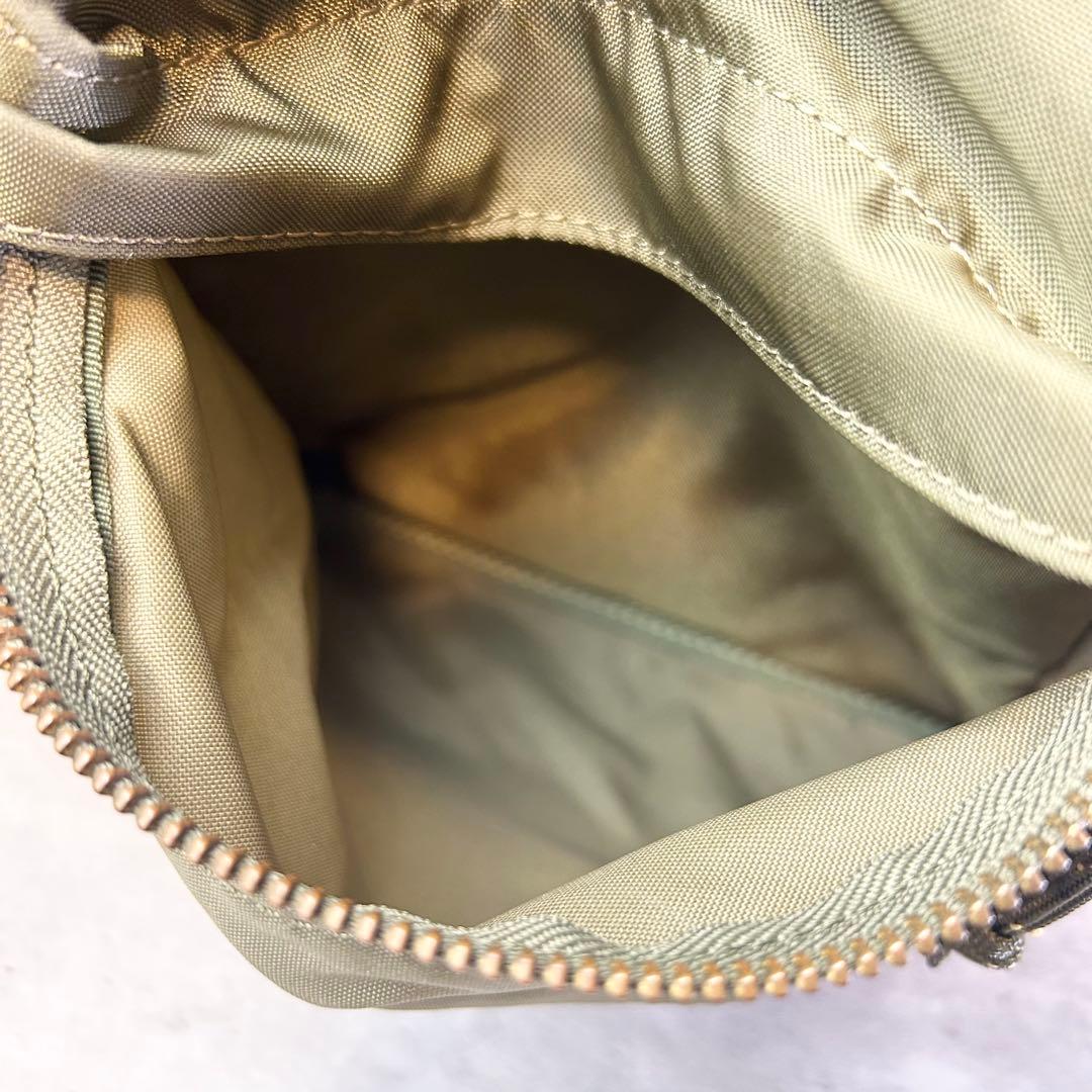 【美品】ポーター ショルダーバッグ 斜め掛け フォース ナイロン カーキ