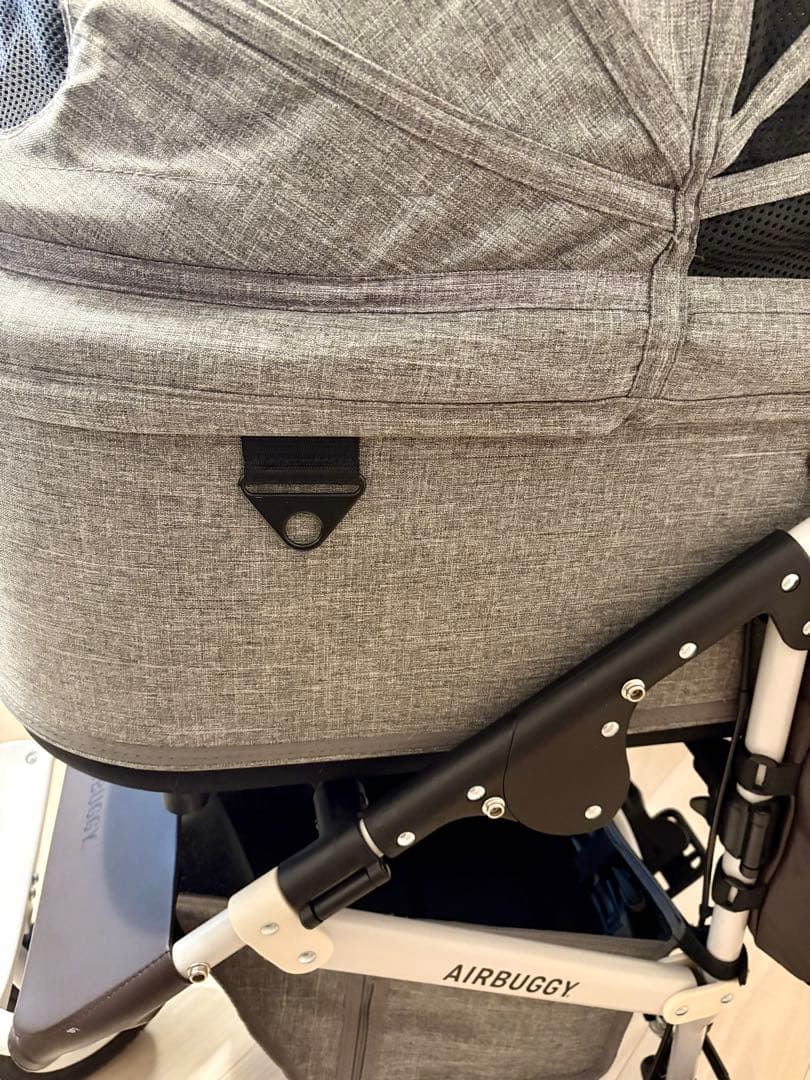 【引き取り限定】AIRBUGGY ペットカート グレー　ラージサイズ
