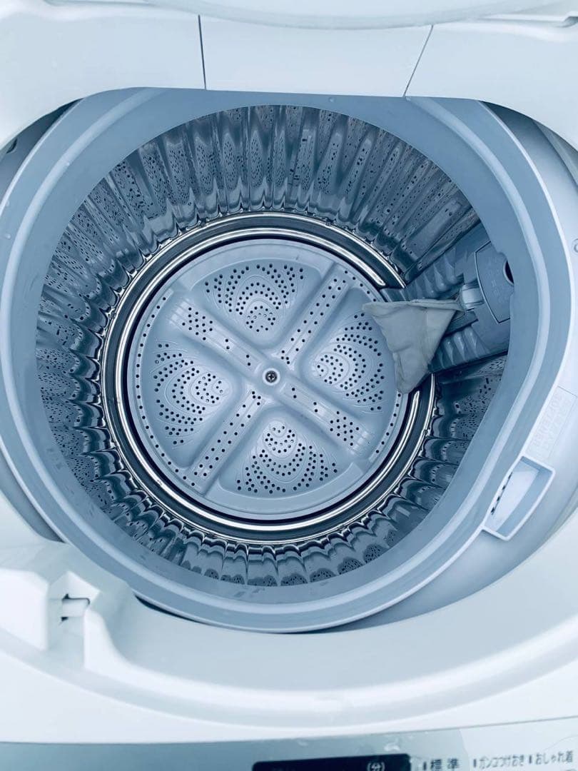送料設置無料　SHARP 全自動電気洗濯機　ES-GE7F-W