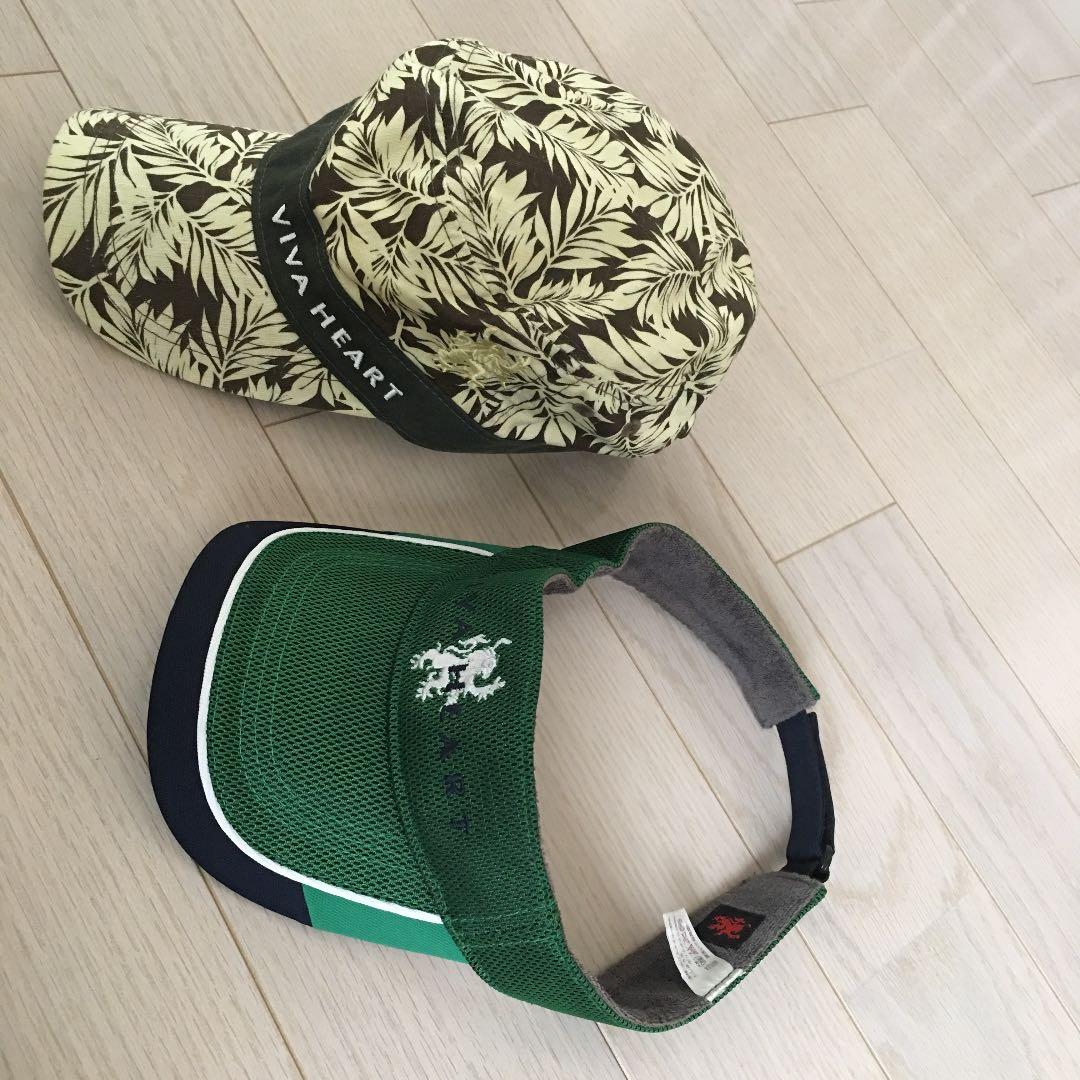 VIVA HEART ウェア、パンツ、サンバイザー、キャップ4点セット