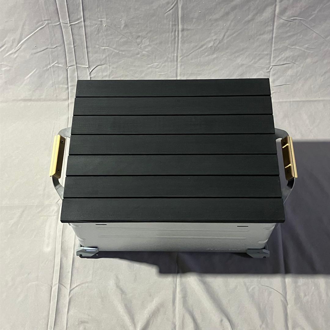 ふ*ゆ様 シェルフコンテナ　25用　スライド天板　ブリッジテーブル　セット　ブラ