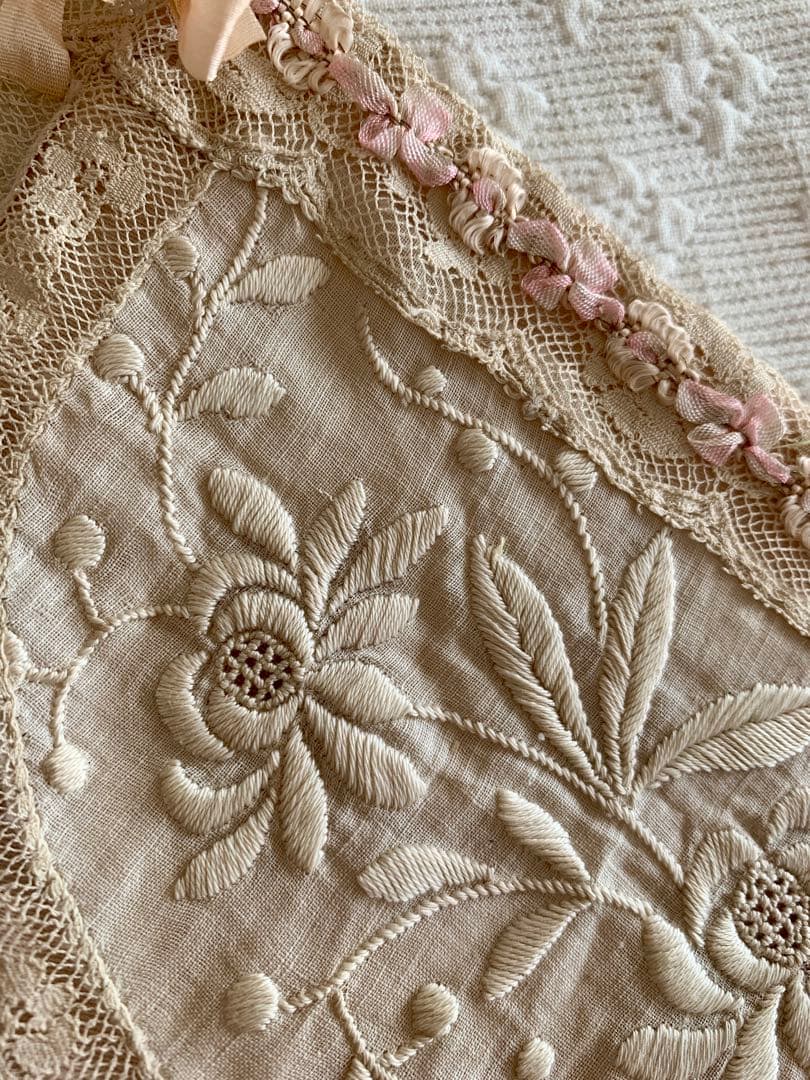 ※専用ページになります※フランスアンティークパニエドールベッド・寝具set※