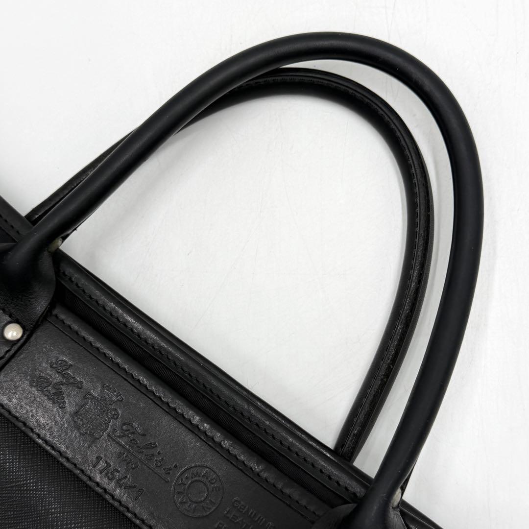 【希少】フェリージ ビジネスバッグ オールレザー A4可 ブラック 1754/1