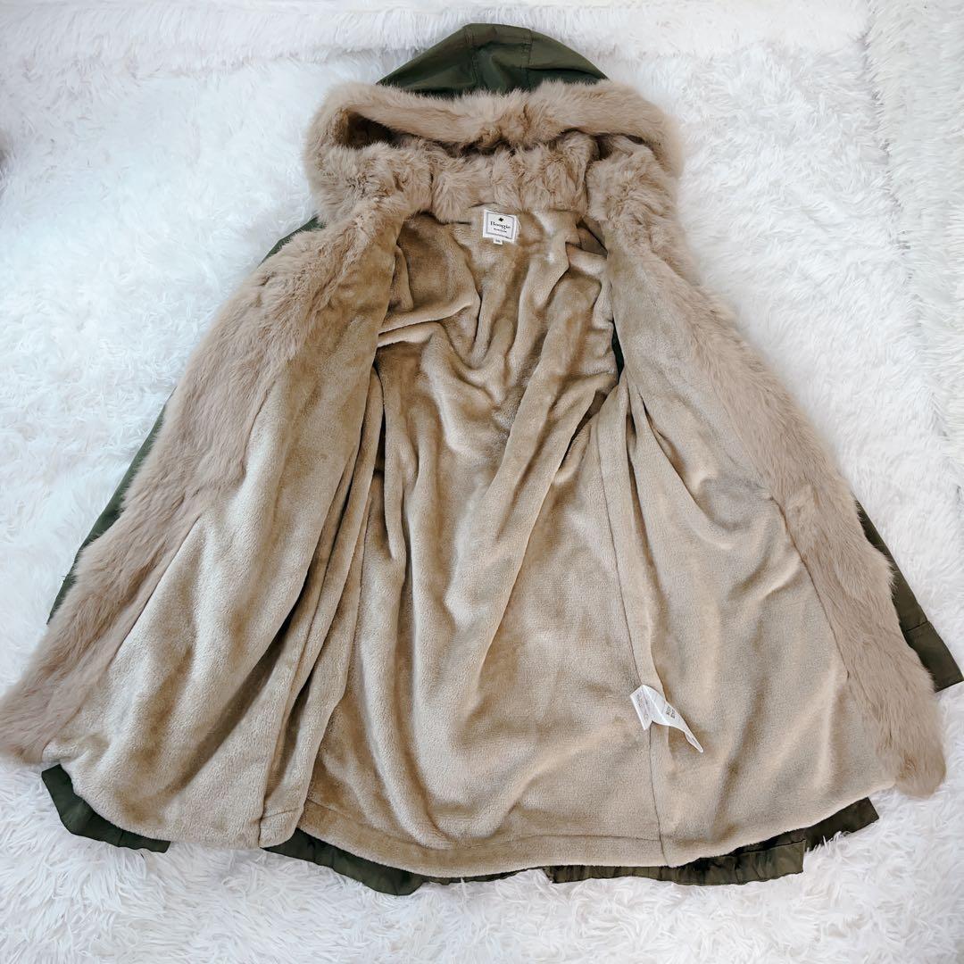 極美品 Boogie リアルファー ライナー付き モッズコート