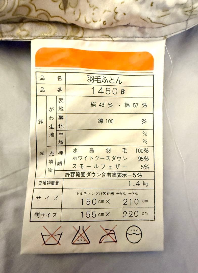 Roman Night 羽毛掛け布団 150x210cm