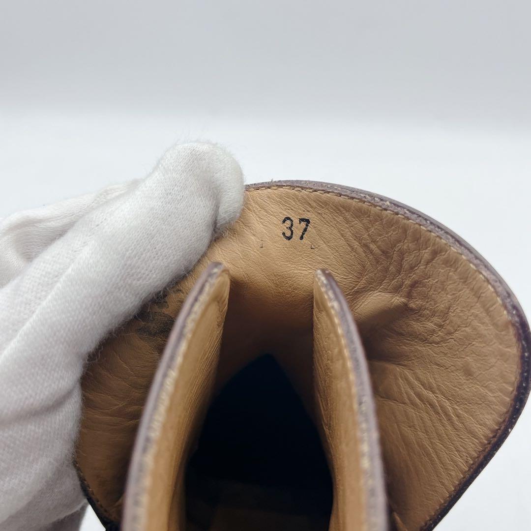 美品✨TOD'S トッズ ジョッパーブーツ ショートブーツ ダークブラウン 37