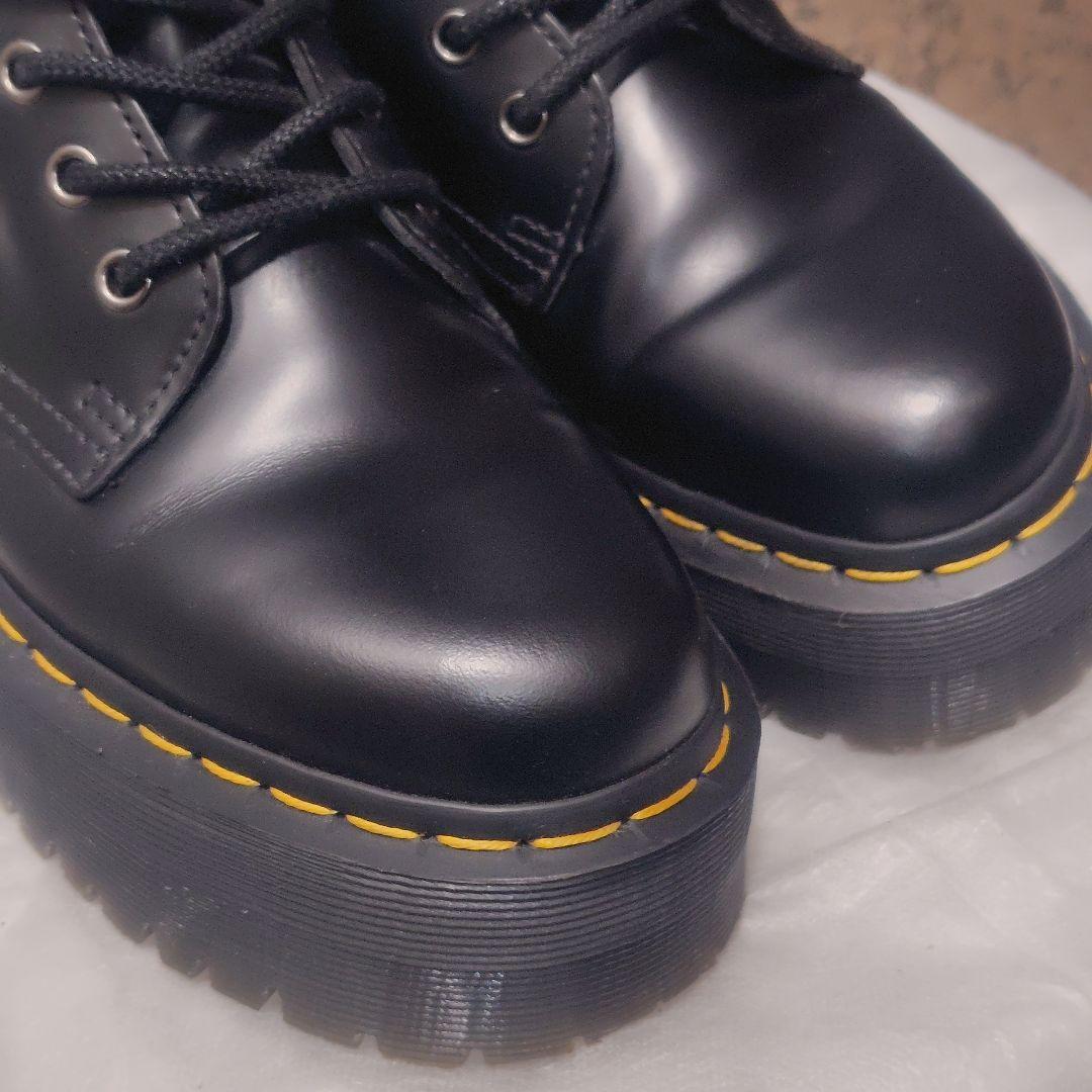 極美品☆Dr.Martens JADON 本革 厚底 サイドジップ ダブルソール