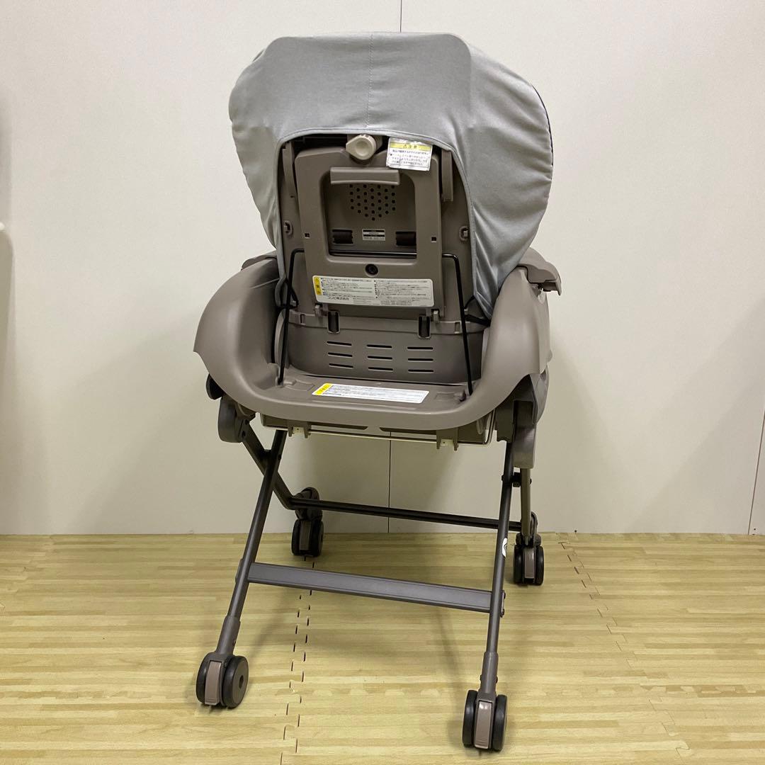 綺麗！コンビ ハイ＆ロー スウィングベッド＆チェア ネムリラ ヒッコリーグレー